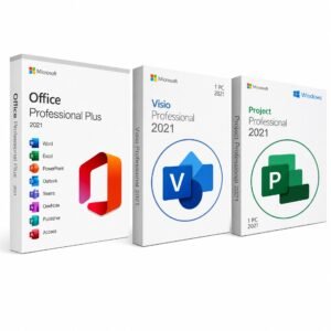Office 2021 Pro Plus Visio 2021 Project 2021 bundle – three genuine lifetime keys