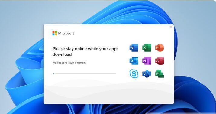 Office 2024 Professional Plus apps downloading