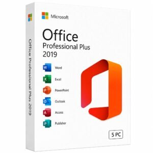 Microsoft Office 2019 Professional Plus 5 PC pack – five genuine lifetime license keys