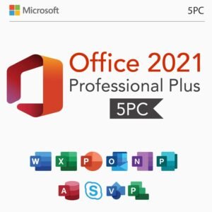 Microsoft Office 2021 Professional Plus – License Key for 5 PCs
