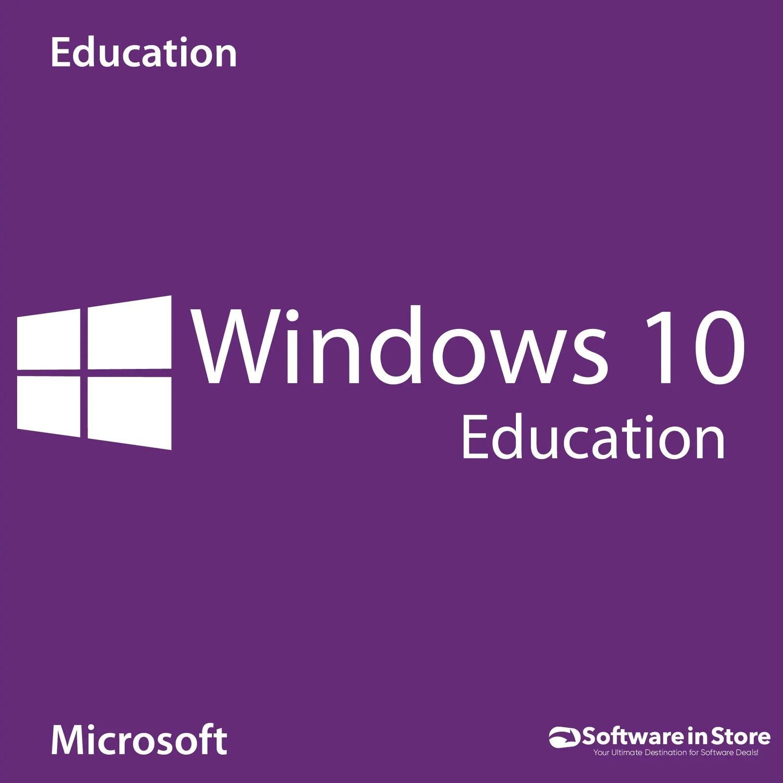 Microsoft Windows 10 Education – Product Key (1 PC)