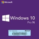 Microsoft Windows 10 Pro N – Lifetime License Key (32/64-bit)