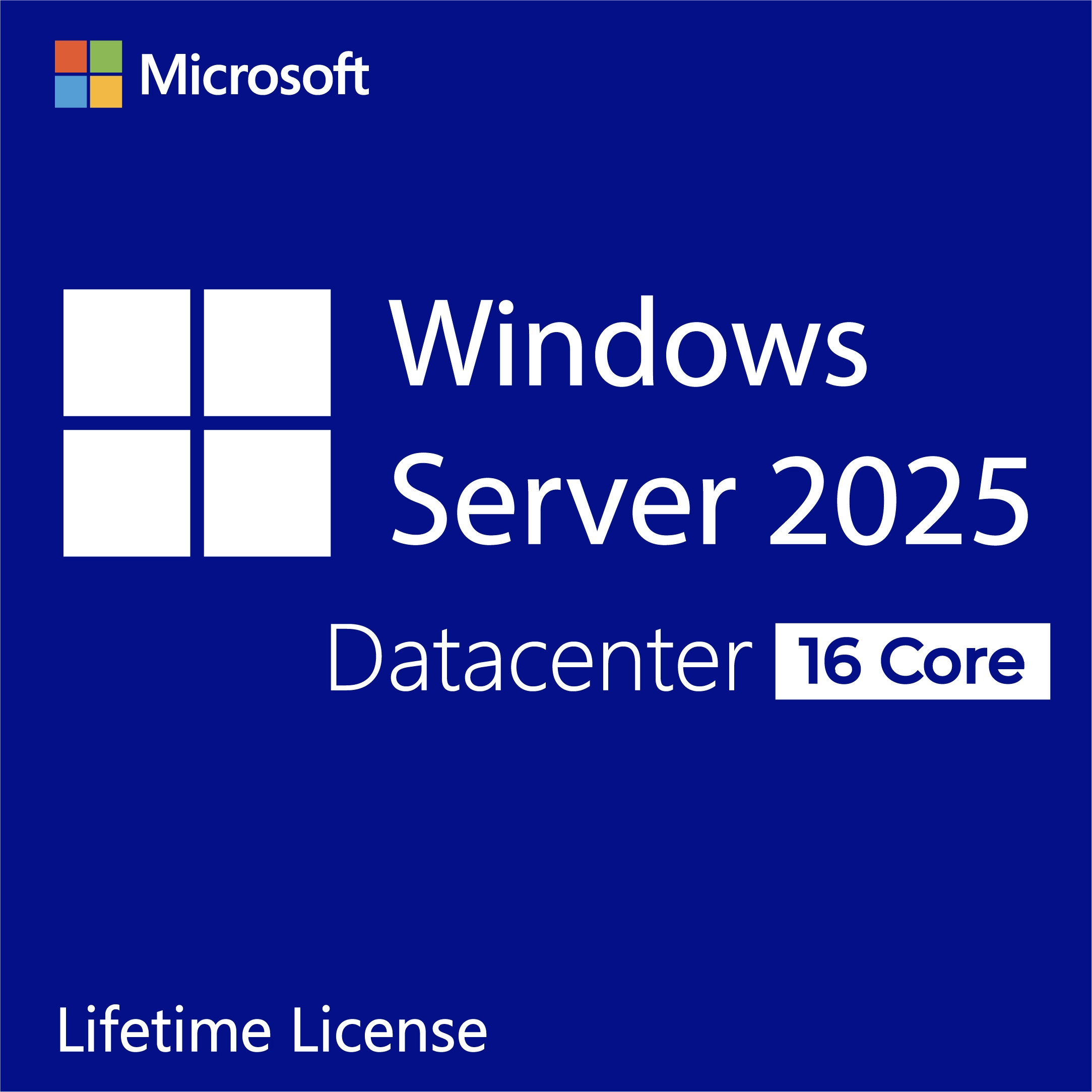 Microsoft Windows Server 2025 Datacenter 16-Core – License Key