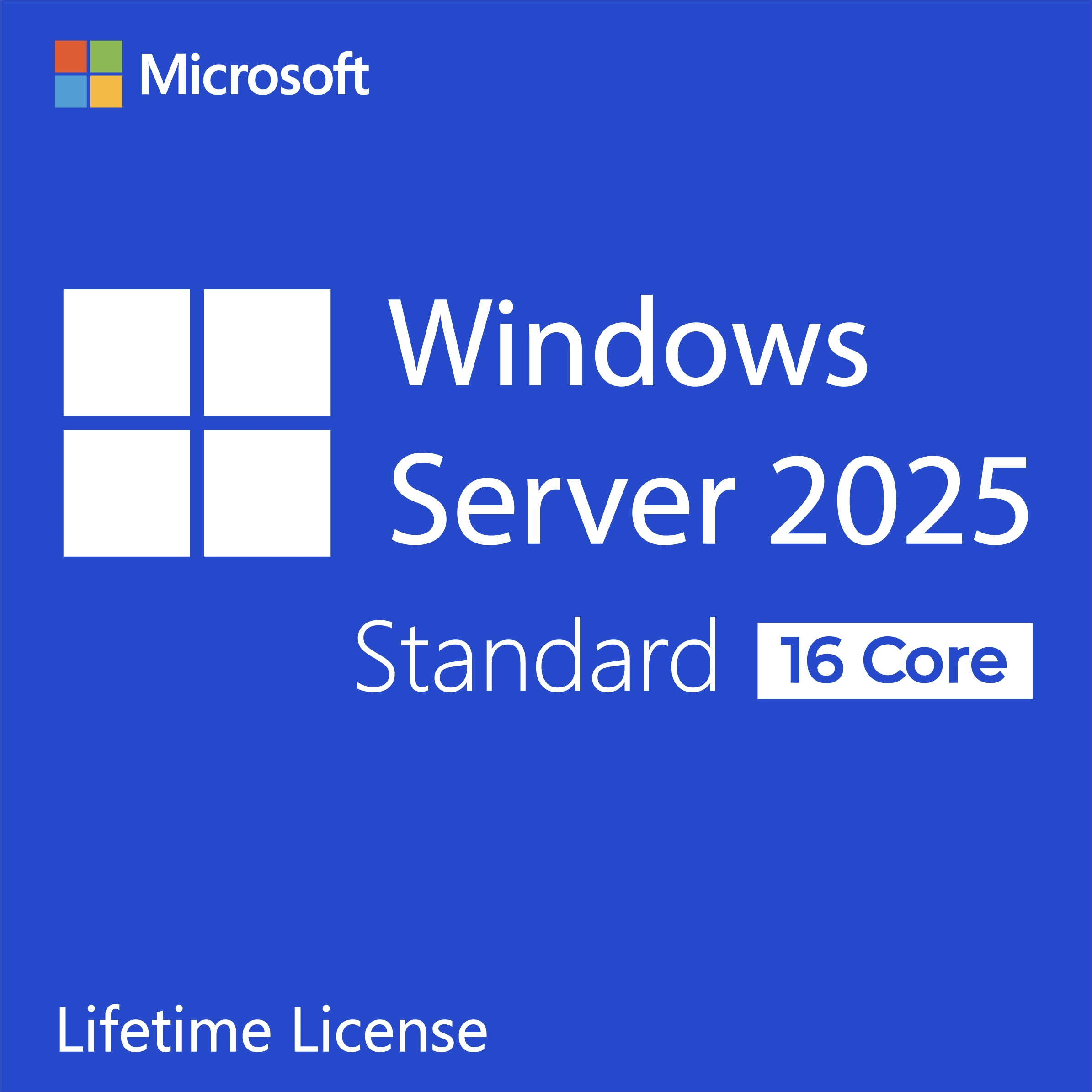 Microsoft Windows Server 2025 Standard 16-Core – License Key