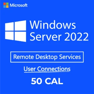 Windows Server 2022 RDS – 50 User CALs – License Key